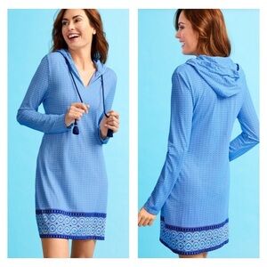 Cabana Life X Talbots Small Hooded Beach Pool Cover Up Dress